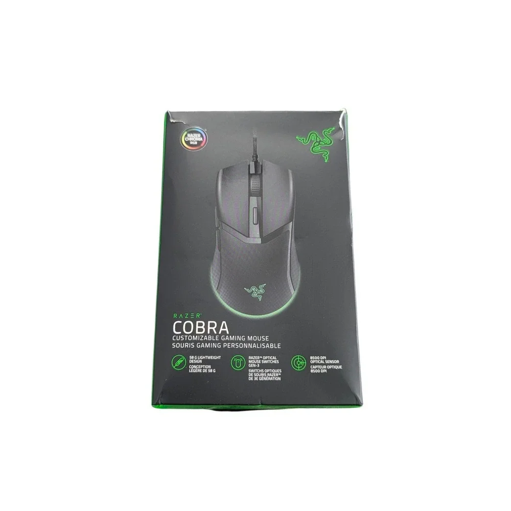 Z2O Razer‎ Cobra RZ01-0465 Black Wired Buttons Customizable Gaming Mouse